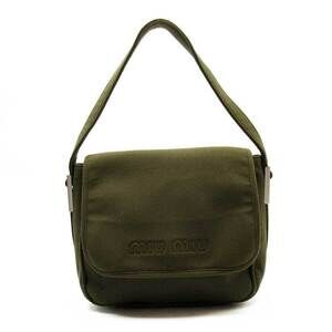 Miu Miu handbag Khaki Green canvas